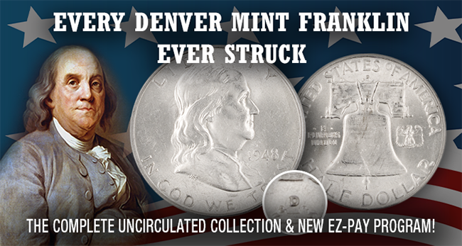 All the Denver Mint Franklins - Uncirculated - 14 Coins