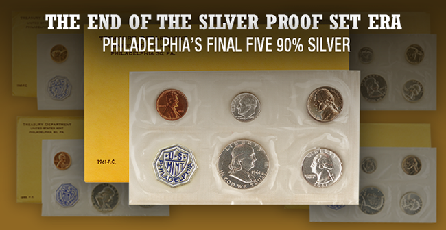 Last 5 Years of Silver Proof Sets - 1960 to 1964
