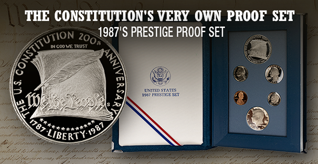 1987 Prestige Proof Set - Constitution