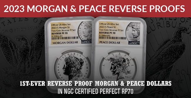2023 Morgan & Peace Reverse Proof in NGC 70
