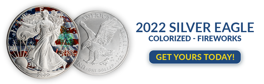 2022 Colorized Silver Eagle