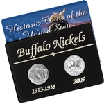 Old and New Buffalo Nickel Set