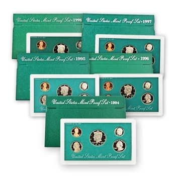 Proof Set Collection (1994-1998) - Green Box