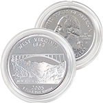 2005 West Virginia Platinum Quarter - Philadelphia Mint