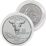 2007 Montana Platinum Quarter - Philadelphia Mint