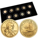 2000 to 2008 Sacagawea Year Date Collection - 9 pc