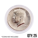 Coin Capsule - Half Dollar -  30.6 mm - Qty 25