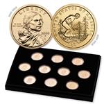 First Decade 2000-2009 Native American Sacagawea Proof Dollar Collection