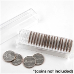 Coin Tube - Quarter (Hold 20 coins) - 24.3 mm - Quantity 5