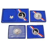 1986 Statue of Liberty Dollar & Half Dollar 4 pc Collection - Proof & Uncirculated