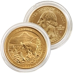 2011 Glacier 24 karat Gold Quarter - Philadelphia Mint