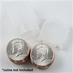Coin Tube - Half Dollar - 30.6 mm - Qty 25