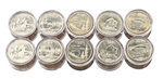 2005 50 States Quarters Collector Roll Set â€“ 10 P / 10 D - Uncirculated