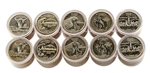 2007 50 States Quarters Collector Roll Set â€“ 10 P / 10 D - Uncirculated