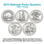 2013 State Quarter Set - PDS + Proofs - 25 Coins