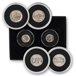 1938 Uncirculated Denver Nickels - Buffalo & Jefferson Set