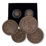 Large Cent and Half Cent Pair