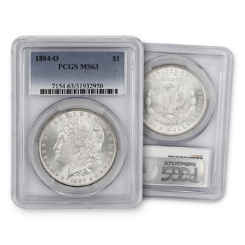 1884 Morgan Dollar - New Orleans - PCGS 63