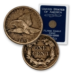 1857 Flying Eagle Cent - Circulated