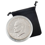 1973 Eisenhower Dollar - Philadelphia - Uncirculated - Capsule