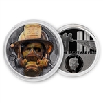2021 CI Real Heroes Firefighter - 3oz Silver - Proof