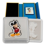 2021 Mickey Mouse Silver Shaped Coin - 1 oz Silver Proof