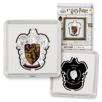 2021 Harry Potter 1oz Silver - Gryffindor Crest - $2 Niue