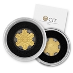 Cook Islands - Golden Snowflake - 1/2 Gram Gold Silk Finish