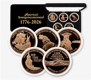 1776-2026 America's Semiquincentennial 1oz Copper 5pc Set